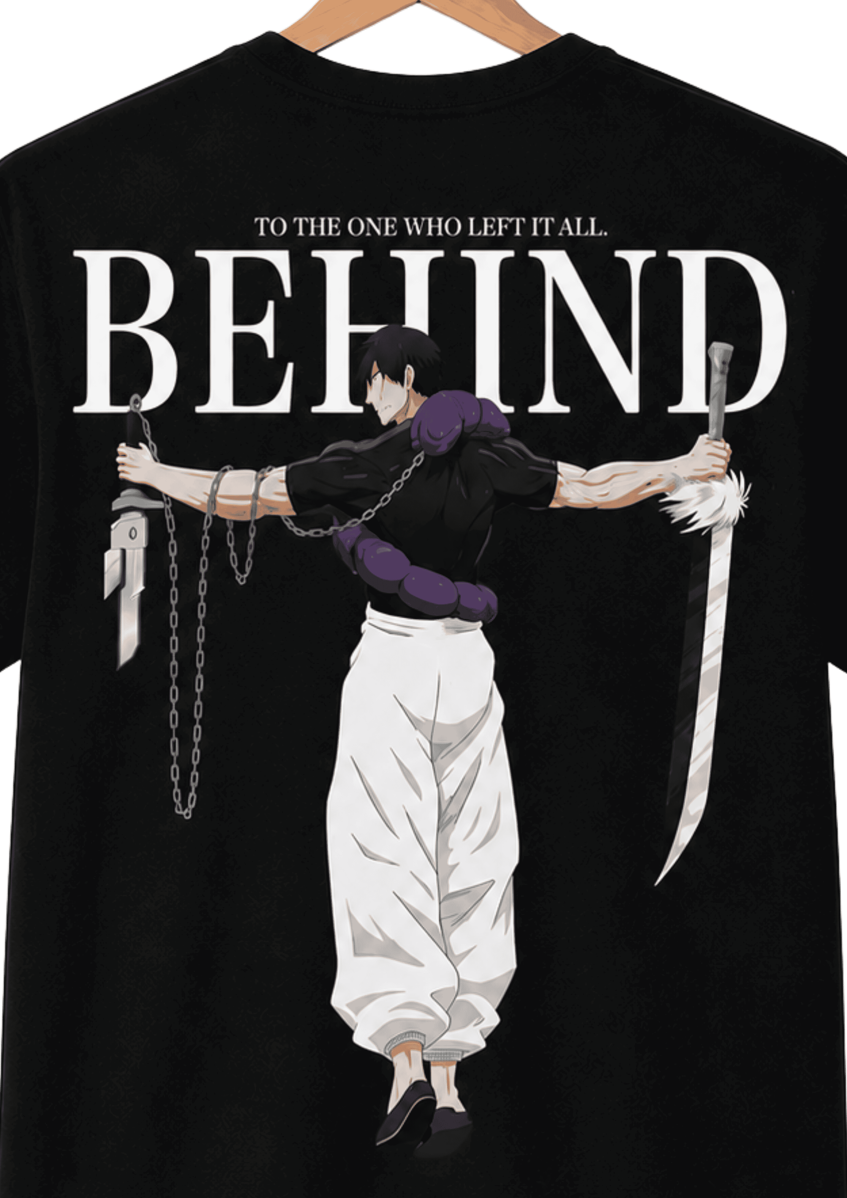 "Behind" Oversized French Terry T-Shirt – image 3 of 3