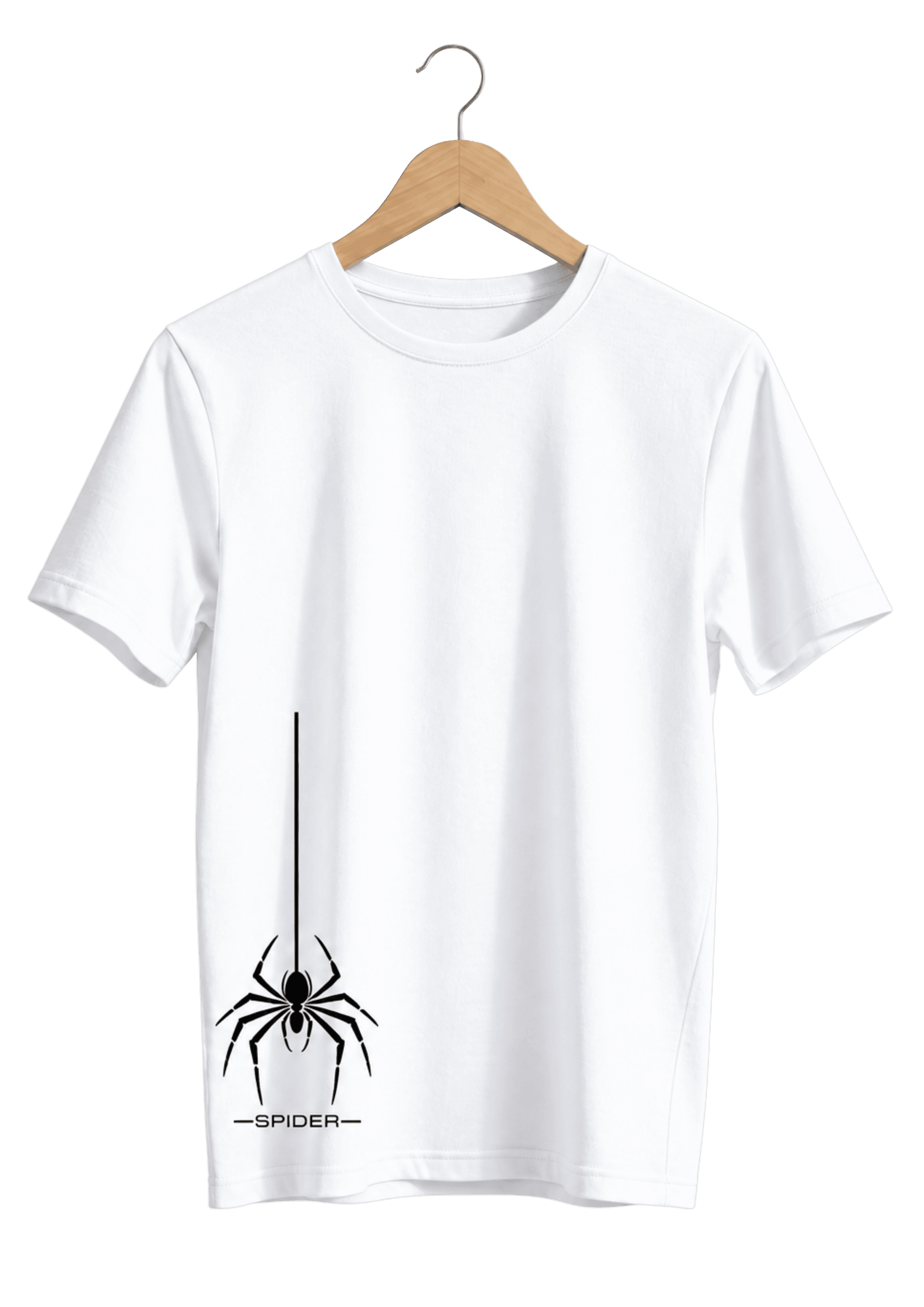 SPIDER – Minimal Graphic White T-Shirt