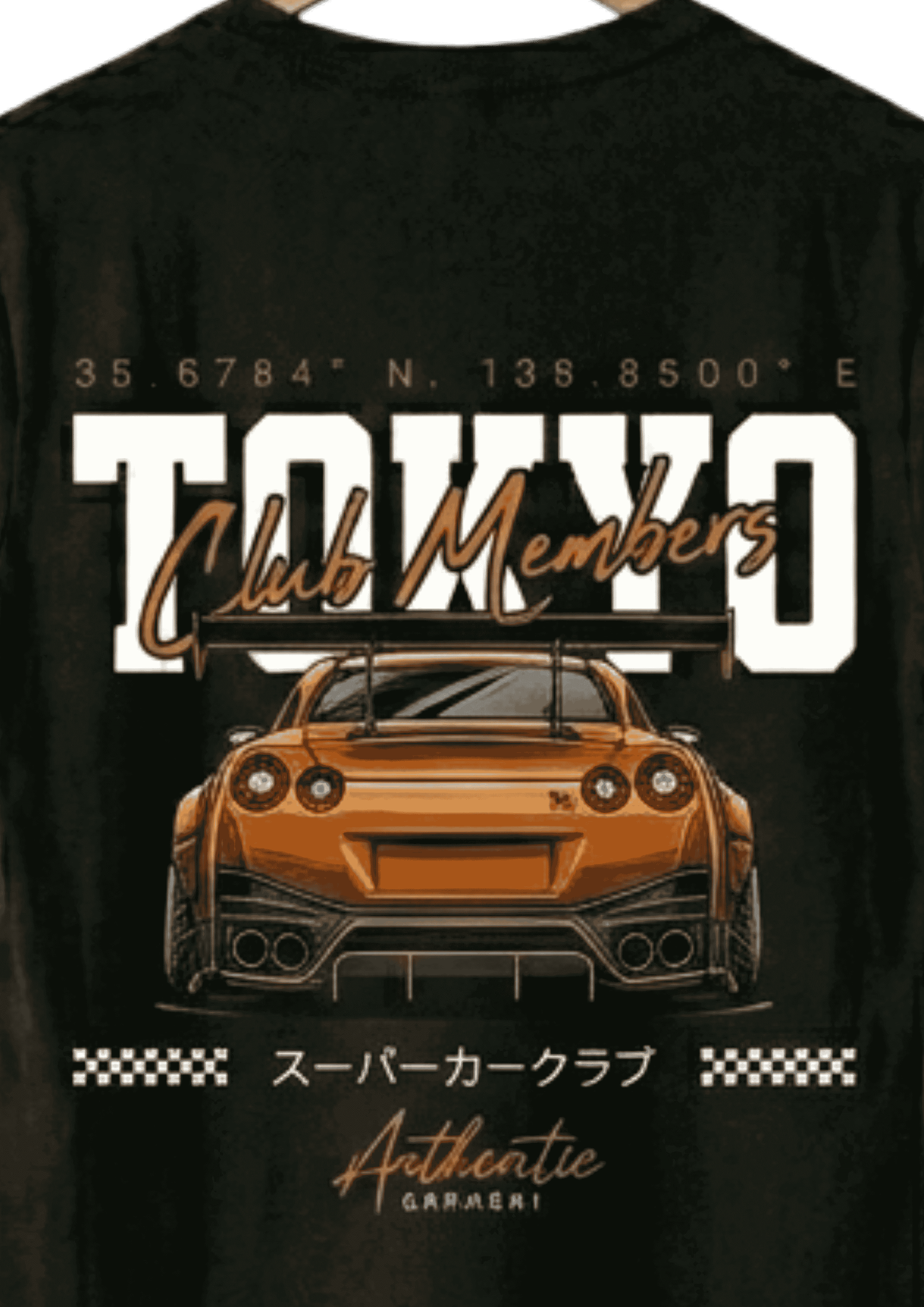 Tokyo Drift Club Members Oversized French Terry T-Shirt – image 2 of 3